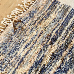 1モロッコネイビーベージュミックス絨毯裏面